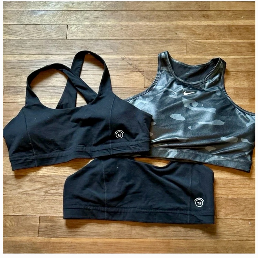 Nike and Allbirds sports bra bundle